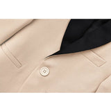 Boys 5-Piece Slim Fit Textured Suit Set With Satin Lapels