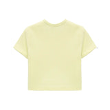 Girls Short Sleeve Crewneck Crop Top Tee