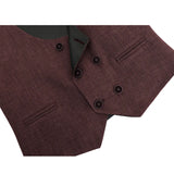 Boys 4-Piece Slim Fit Textured Suit Set