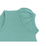 Girls' Basic Cotton T-Shirt  Short Puff Sleeve Crewneck / Toddler