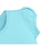 Girls' Basic Cotton T-Shirt  Short Puff Sleeve Crewneck / Toddler