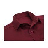 Lilax Boys' Button Down Shirt Solid Long Sleeve Dress Shirt