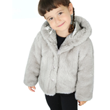Girl Button Down Hooded Cardigan Jacket