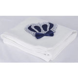 Soft Cotton Swaddle Receiving Blanket for Newborn Baby Boy's Crown Jewels 34 X 30