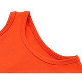 Girls' Soft Solid Cotton Blend Racerback Tank Top