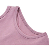 Girls' Soft Solid Cotton Blend Racerback Tank Top