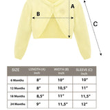 Baby Flower Detailed Buttoned Bolero Cardigan