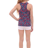 Girls' Soft Solid Cotton Blend Racerback Tank Top