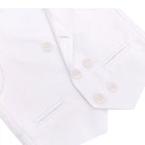 Little & Youth Boys Suit Set - Formal Suit Vest, White Dress Shirt, Dress Pants, and Bowtie - 4-Piece