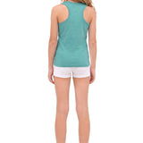 Girls' Soft Solid Cotton Blend Racerback Tank Top