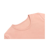 Girls Short Sleeve Crewneck Crop Top Tee