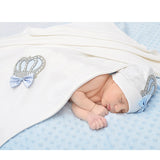 Soft Cotton Swaddle Receiving Blanket for Newborn Baby Boy's Crown Jewels 34 X 30
