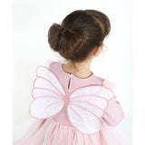 Girl Butterfly Wing Long Sleeve Tulle Party Princess Dress
