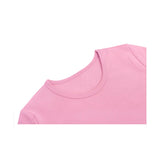 Girls Short Sleeve Crewneck Crop Top Tee