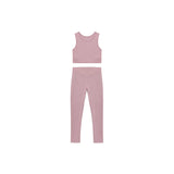 Girls Athletic Crop Top & Legging Set