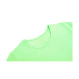 Girls Short Sleeve Crewneck Crop Top Tee