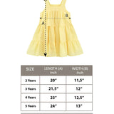 Toddler Cotton Layered Square Neckline Dress
