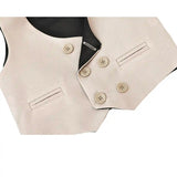 Little & Youth Boys Suit Set - Formal Suit Vest, White Dress Shirt, Dress Pants, and Bowtie - 4-Piece