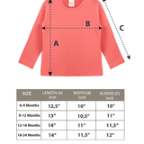Baby Cotton Long Sleeve Basic Crewneck T-Shirt