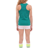 Girls' Soft Solid Cotton Blend Racerback Tank Top