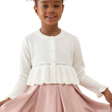 Girls Patterned Knit Bolero Cardigan