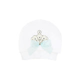 Newborn Baby 3-Piece Cotton Jeweled Layette Set