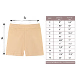Girls' Basic Solid Soft Dance Short for Gymnastics or Under Skirts