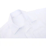 Boys' Button Down Shirt Solid Short Sleeve Classic Solid Oxford Dress Shirt