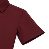 Lilax Boys Classic Short Sleeve Button Down Casual Solid Dress Shirt