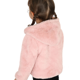 Girl Button Down Hooded Cardigan Jacket