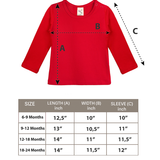 Baby Cotton Long Sleeve Basic Crewneck T-Shirt