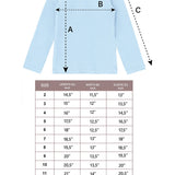 Girls' Basic Long Sleeve Turtleneck Cotton T-Shirt