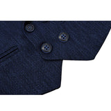 Boys 4-Piece Slim Fit Textured Suit Set
