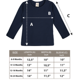 Baby Cotton Long Sleeve Basic Crewneck T-Shirt