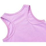 Girls' Soft Solid Cotton Blend Racerback Tank Top