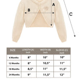 Baby Flower Detailed Buttoned Bolero Cardigan