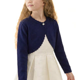 Girls Patterned Knit Bolero Cardigan