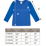 Baby Cotton Long Sleeve Basic Crewneck T-Shirt