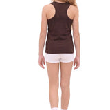 Girls' Soft Solid Cotton Blend Racerback Tank Top