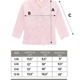 Baby Heart Detailed Knit Cardigan
