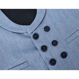 Boys Suit Set Slim Fit Vest, White Dress Shirt, Dress Pants and Bowtie 4 Piece Formal Suit Set