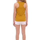 Girls' Soft Solid Cotton Blend Racerback Tank Top