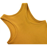 Girls' Soft Solid Cotton Blend Racerback Tank Top