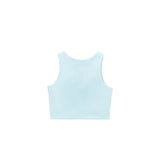 Girls' Double Lined Sleeveless Basic Crop Tank Top