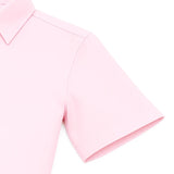 Lilax Boys Classic Short Sleeve Button Down Casual Solid Dress Shirt