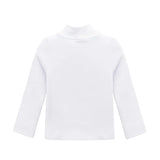 Toddler Cotton Long Sleeve Basic Mock-Neck T-Shirt