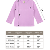 Baby Cotton Long Sleeve Basic Crewneck T-Shirt