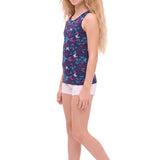 Girls' Soft Solid Cotton Blend Racerback Tank Top
