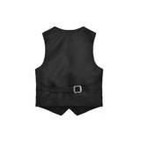 Little & Youth Boys Suit Set - Formal Suit Vest, White Dress Shirt, Dress Pants, and Bowtie - 4-Piece