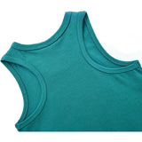 Girls' Soft Solid Cotton Blend Racerback Tank Top